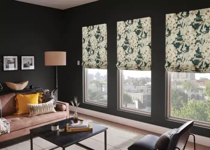 Roman Shades for Modern Minimalist Homes in East Denver